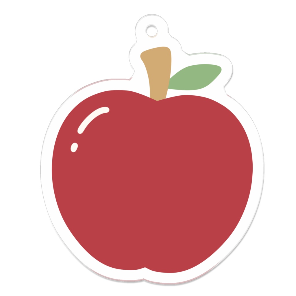 赤リンゴのアクリルキーホルダー