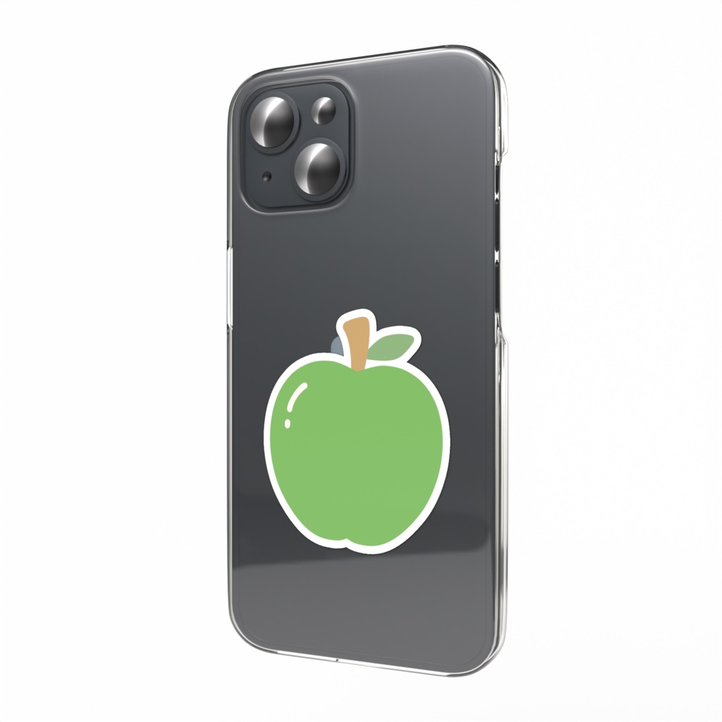 青リンゴのスマホステッカー