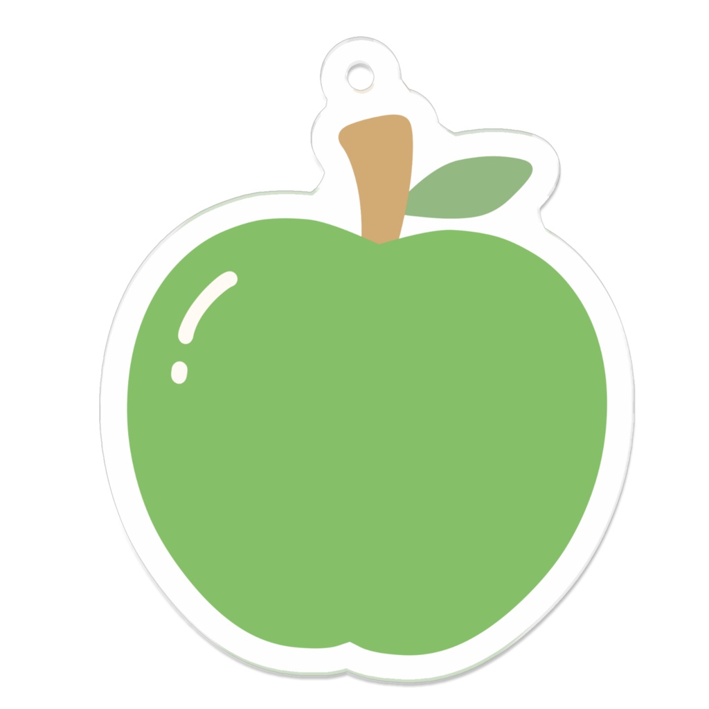 青リンゴのアクリルキーホルダー