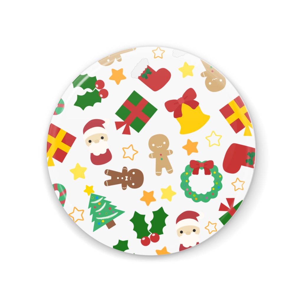 クリスマスの缶ミラー