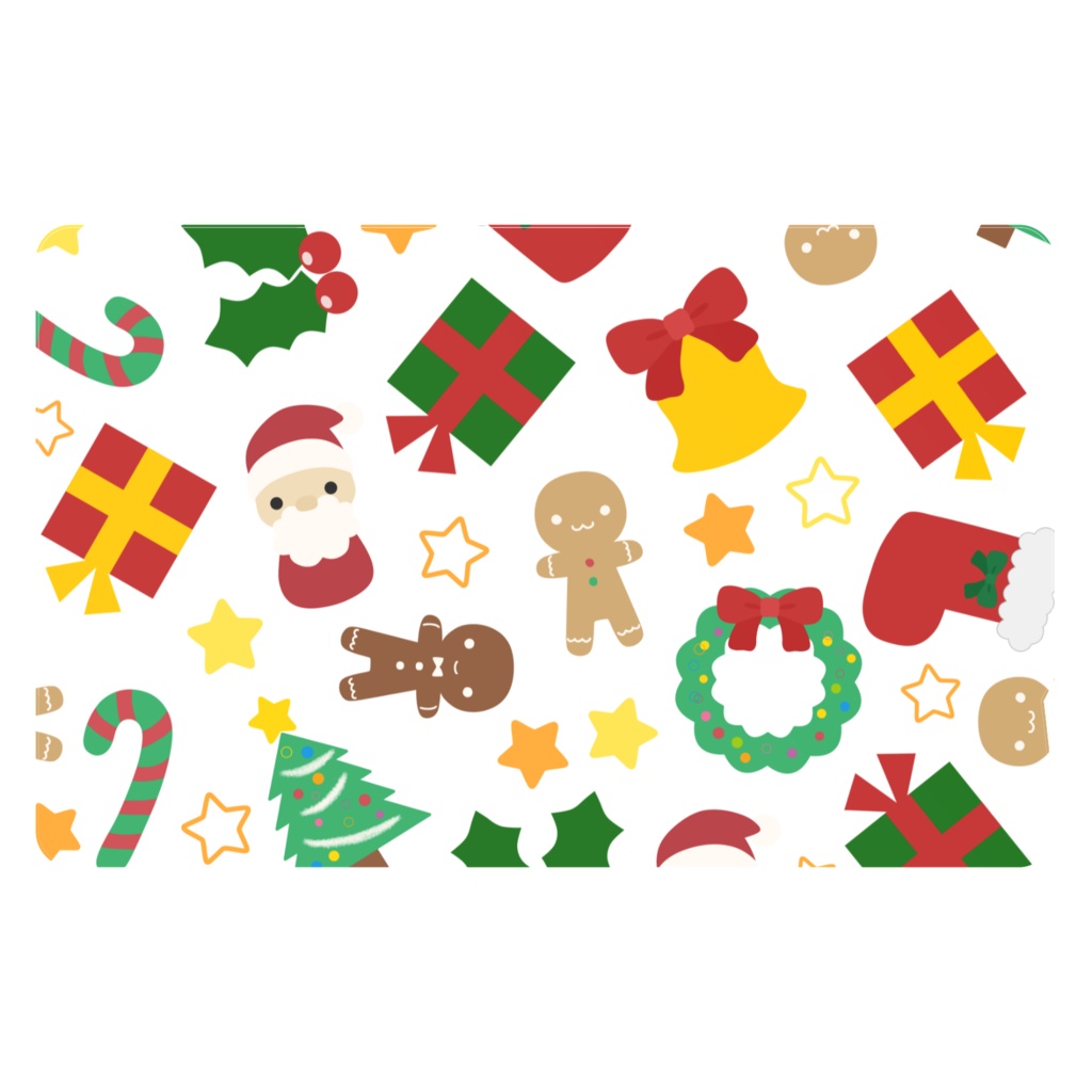 クリスマスのICカードステッカー