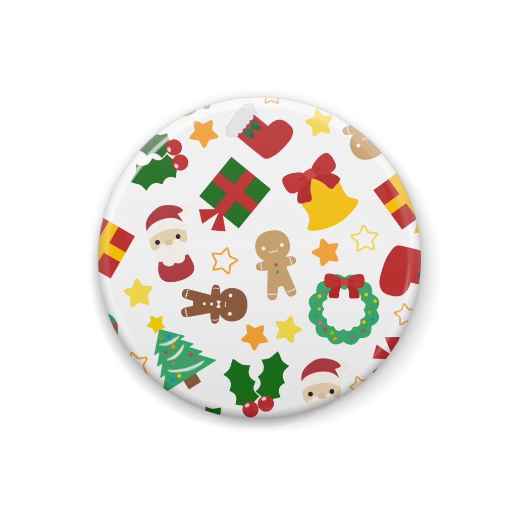 クリスマスの缶バッジ