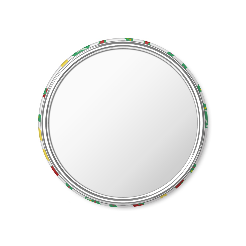 クリスマスの缶ミラー