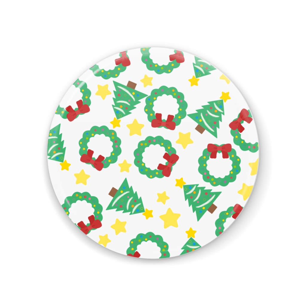 クリスマスの缶ミラー