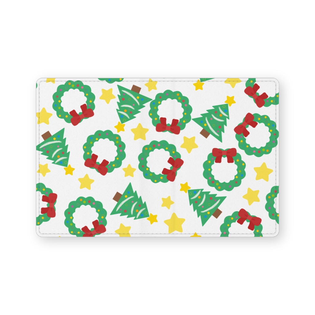 クリスマスのレザー製名刺入れ