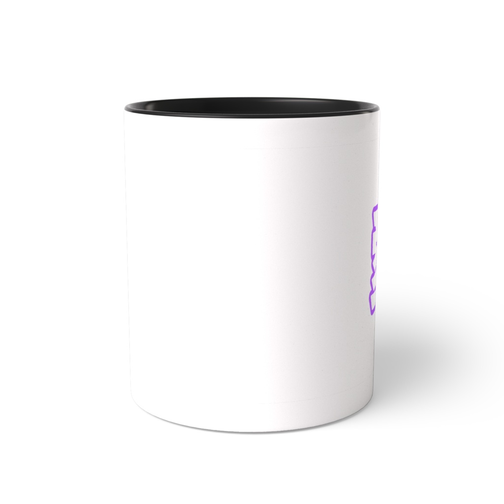 紫色の愛のツートンカラーマグカップ
