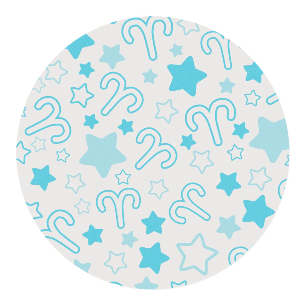 水色のおひつじ座のマスキングテープ