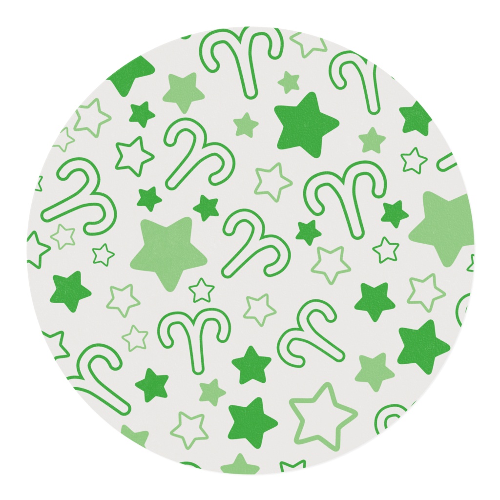 緑色のおひつじ座のマスキングテープ