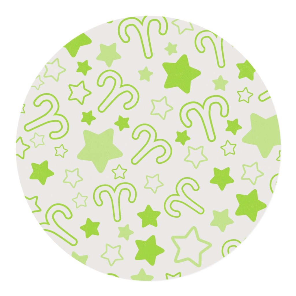 黄緑色のおひつじ座のマスキングテープ