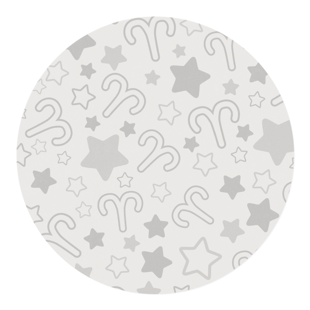 白色のおひつじ座のマスキングテープ