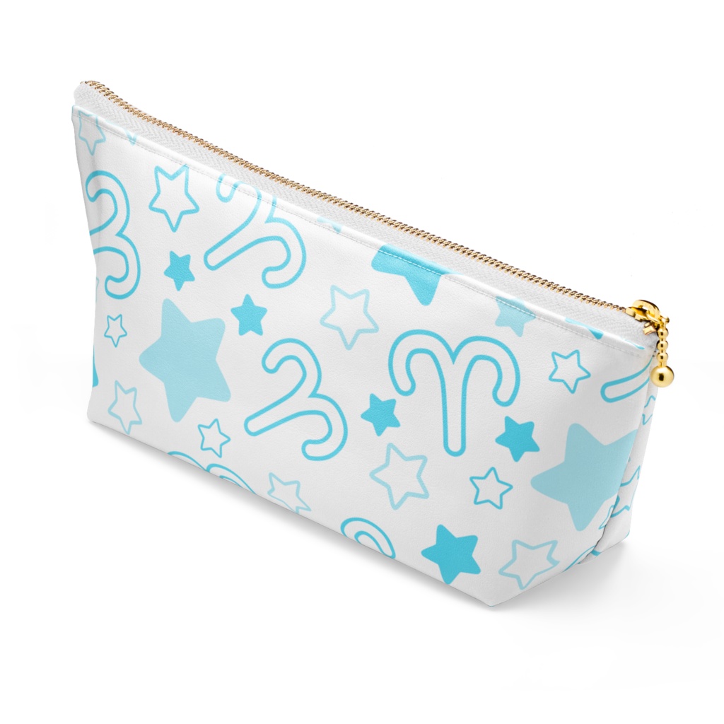 水色のおひつじ座のポーチ