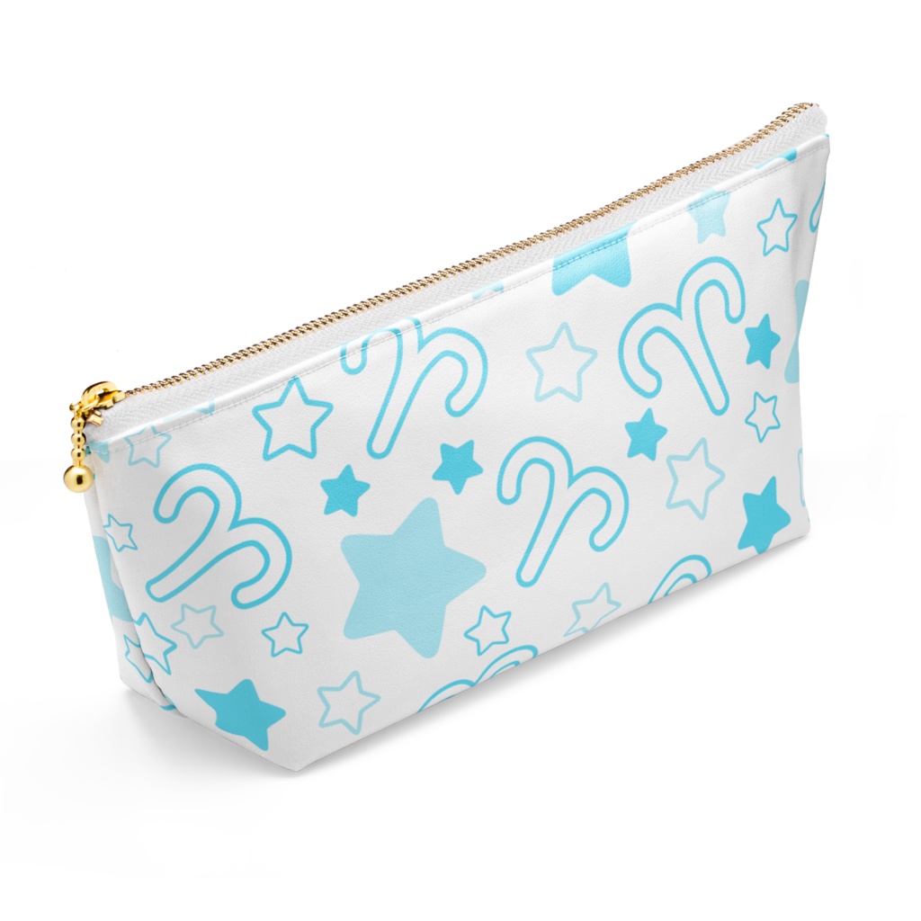 水色のおひつじ座のポーチ