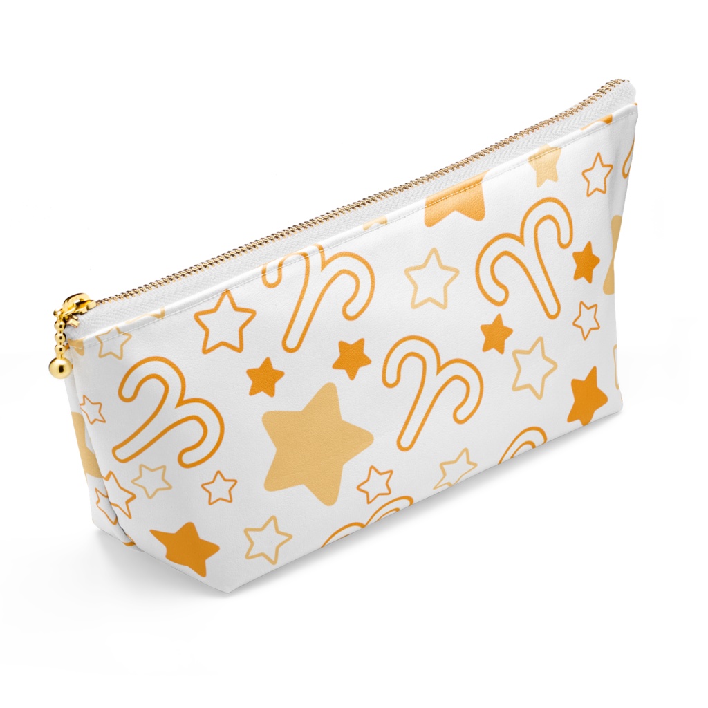 オレンジ色のおひつじ座のポーチ