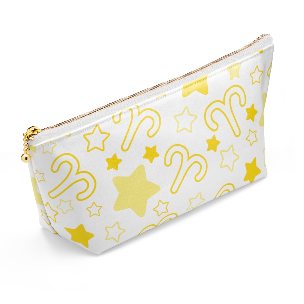 黄色のおひつじ座のポーチ