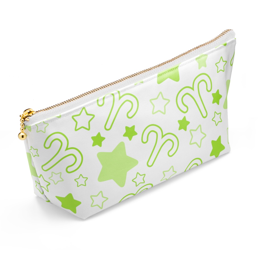 黄緑色のおひつじ座のポーチ