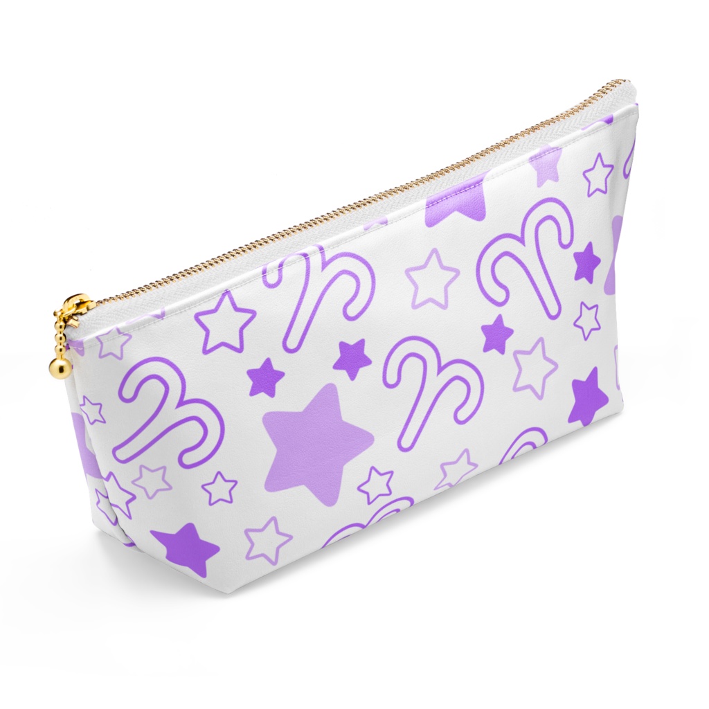 紫色のおひつじ座のポーチ