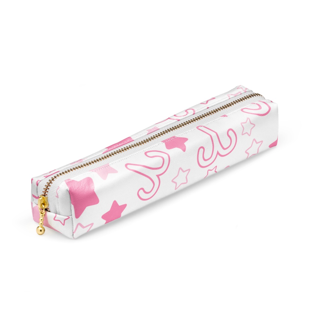 ピンク色のおひつじ座のペンケース