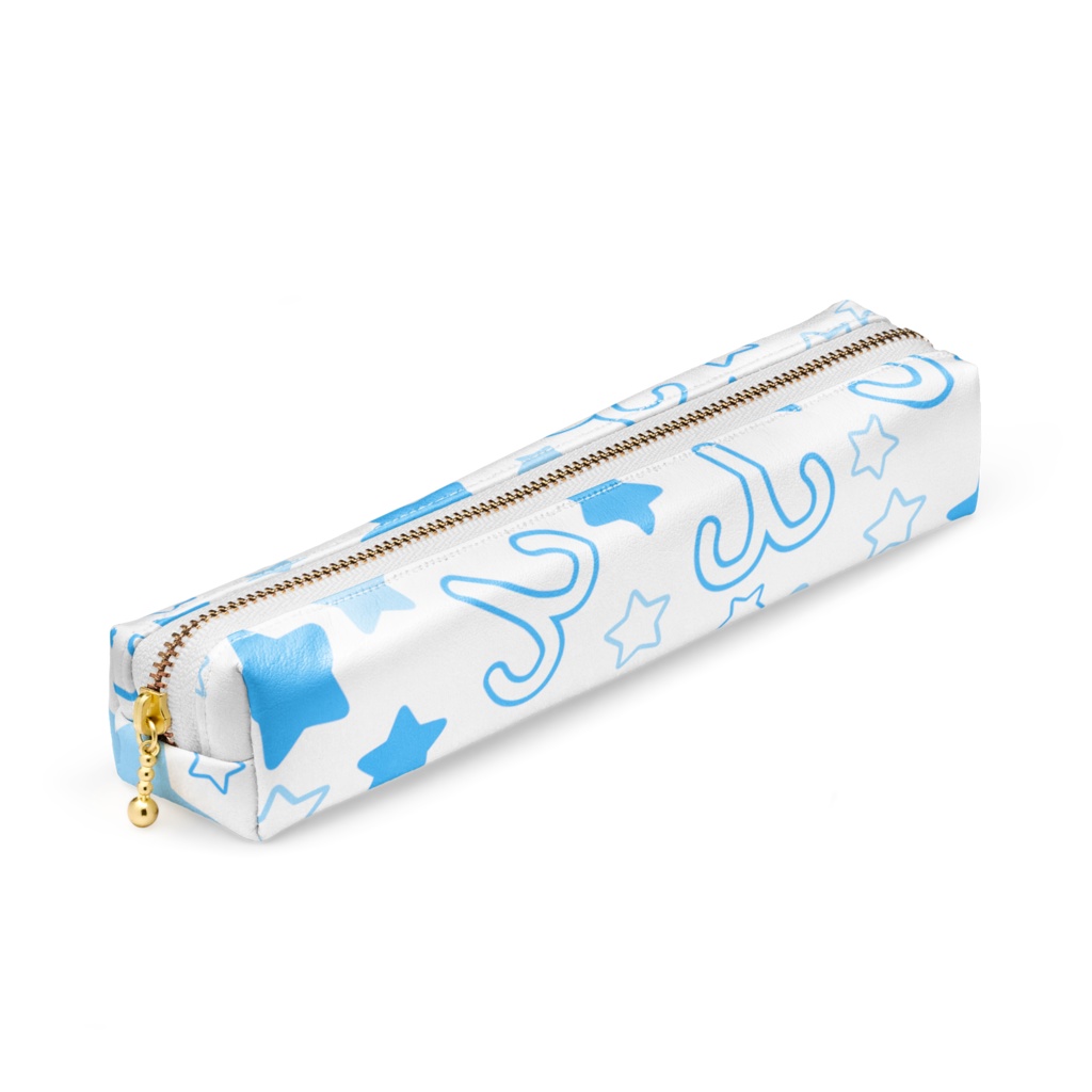 青色のおひつじ座のペンケース