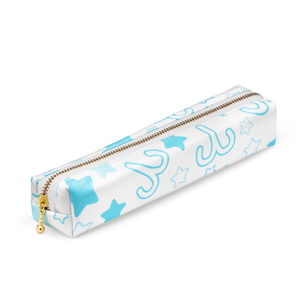 水色のおひつじ座のペンケース
