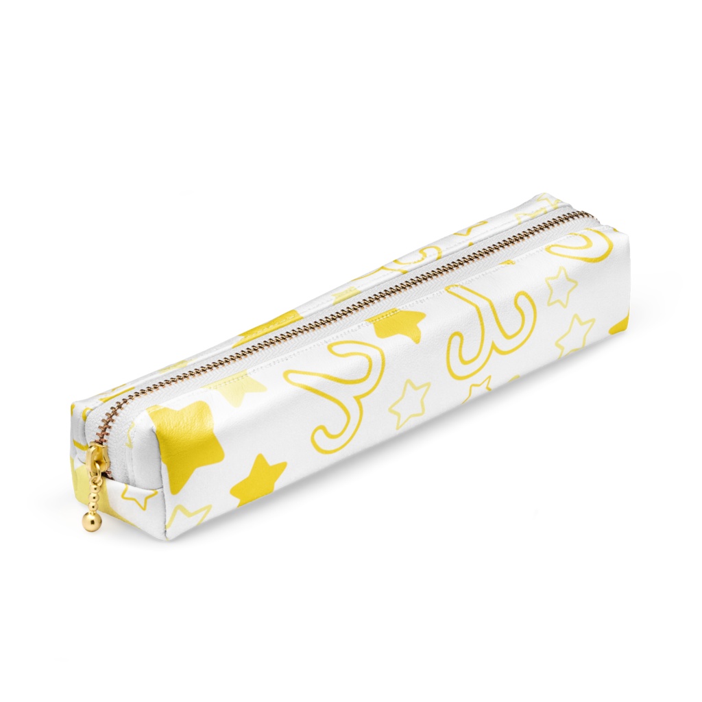 黄色のおひつじ座のペンケース
