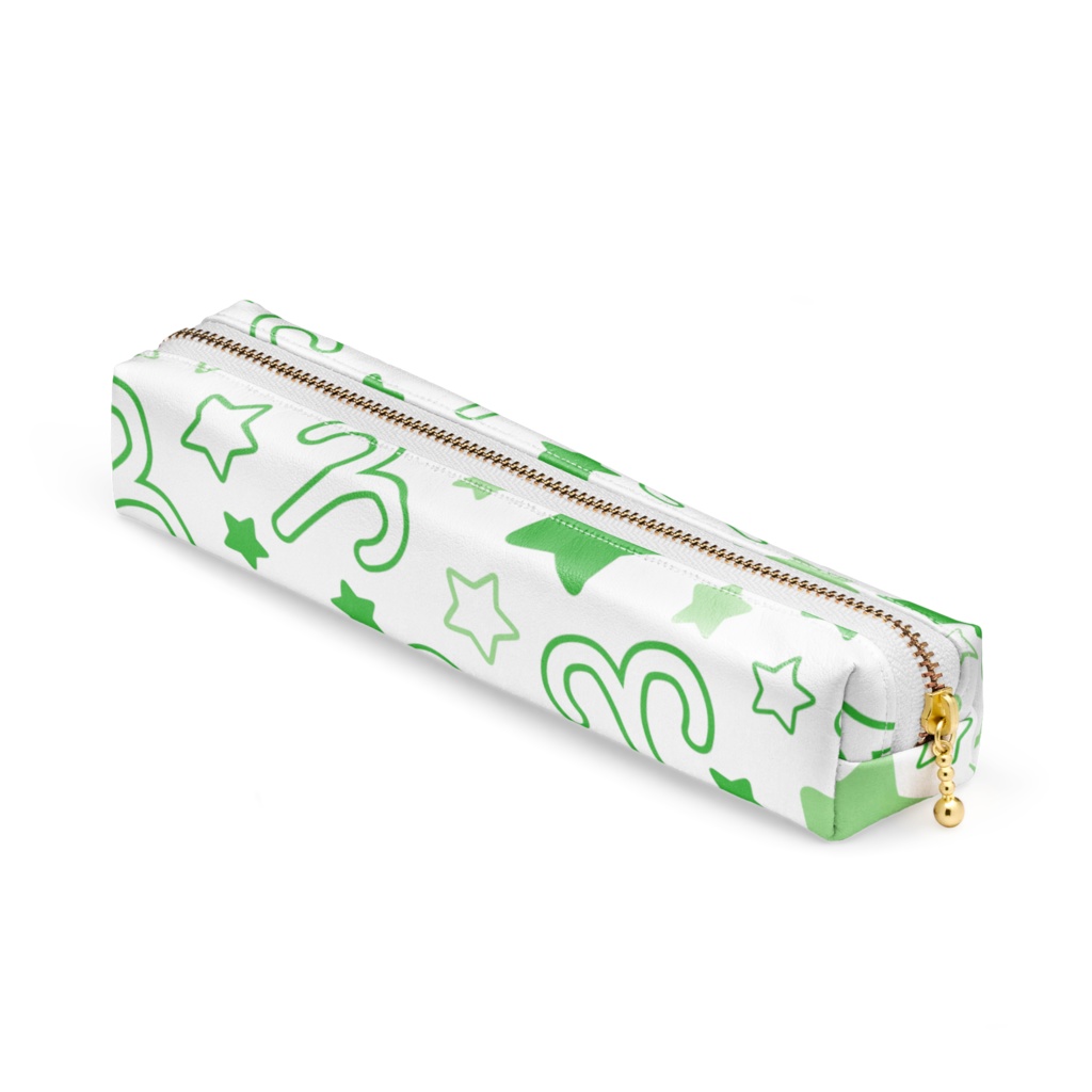 緑色のおひつじ座のペンケース