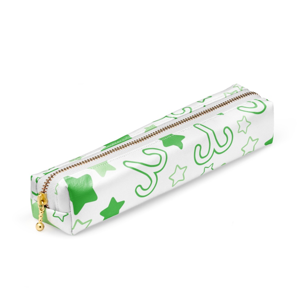 緑色のおひつじ座のペンケース