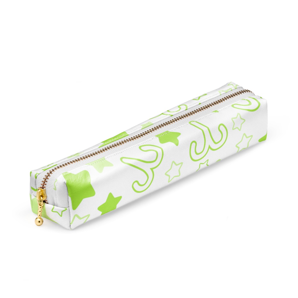 黄緑色のおひつじ座のペンケース