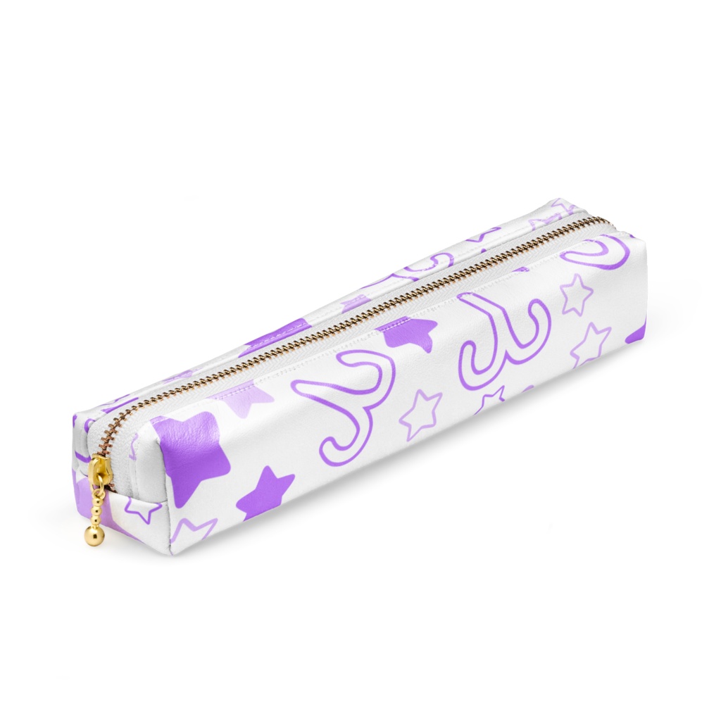 紫色のおひつじ座のペンケース