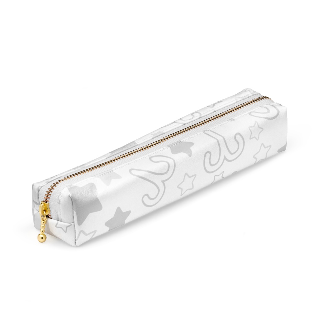 白色のおひつじ座のペンケース