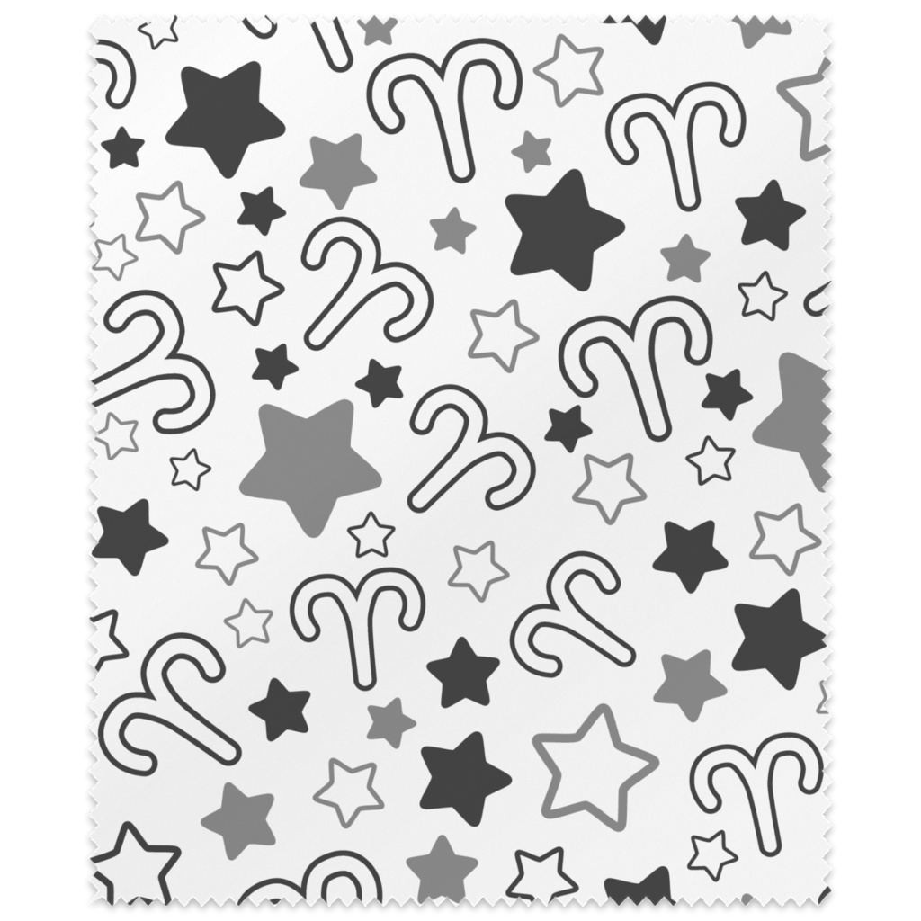 黒色のおひつじ座のメガネ拭き