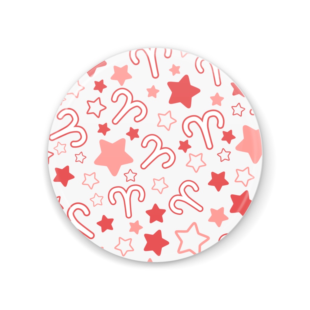 赤色のおひつじ座の缶ミラー