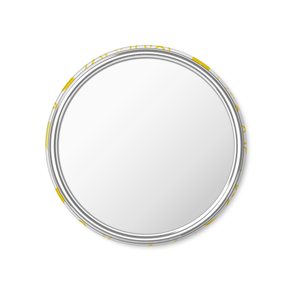 黄色のおひつじ座の缶ミラー