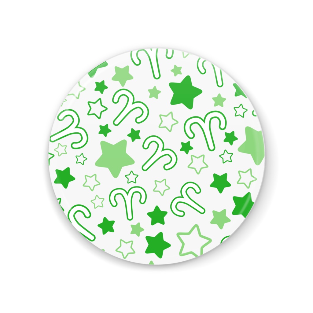 緑色のおひつじ座の缶ミラー