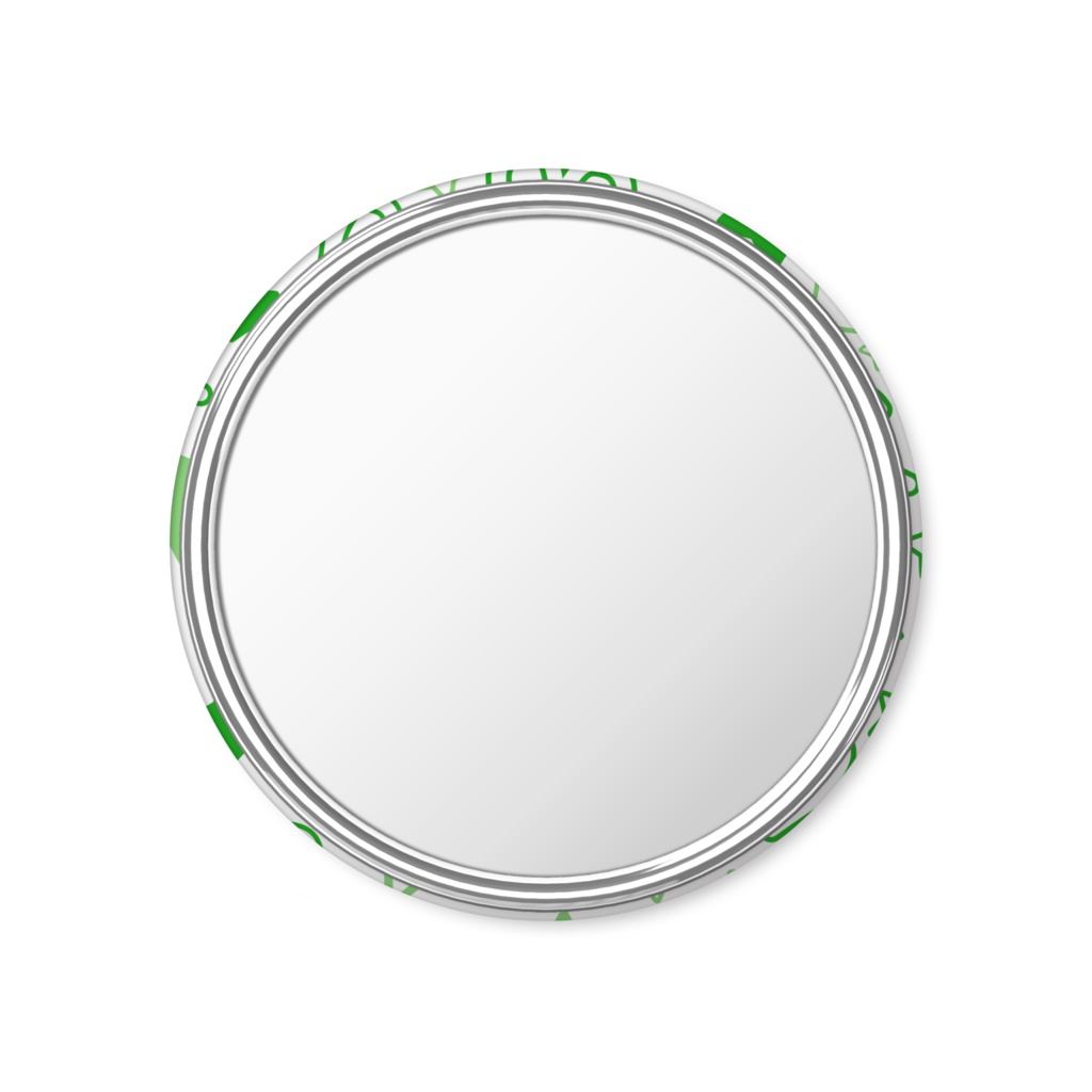 緑色のおひつじ座の缶ミラー