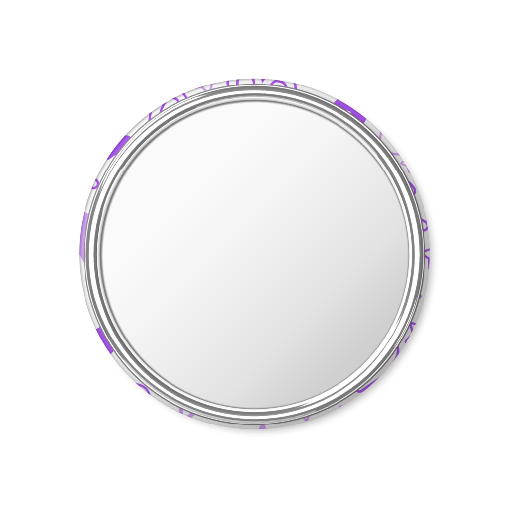 紫色のおひつじ座の缶ミラー