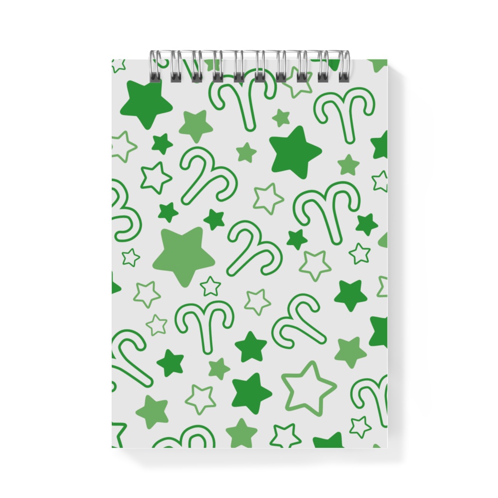 緑色のおひつじ座のメモ帳