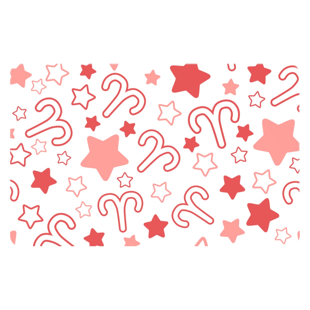 赤色のおひつじ座のICカードステッカー