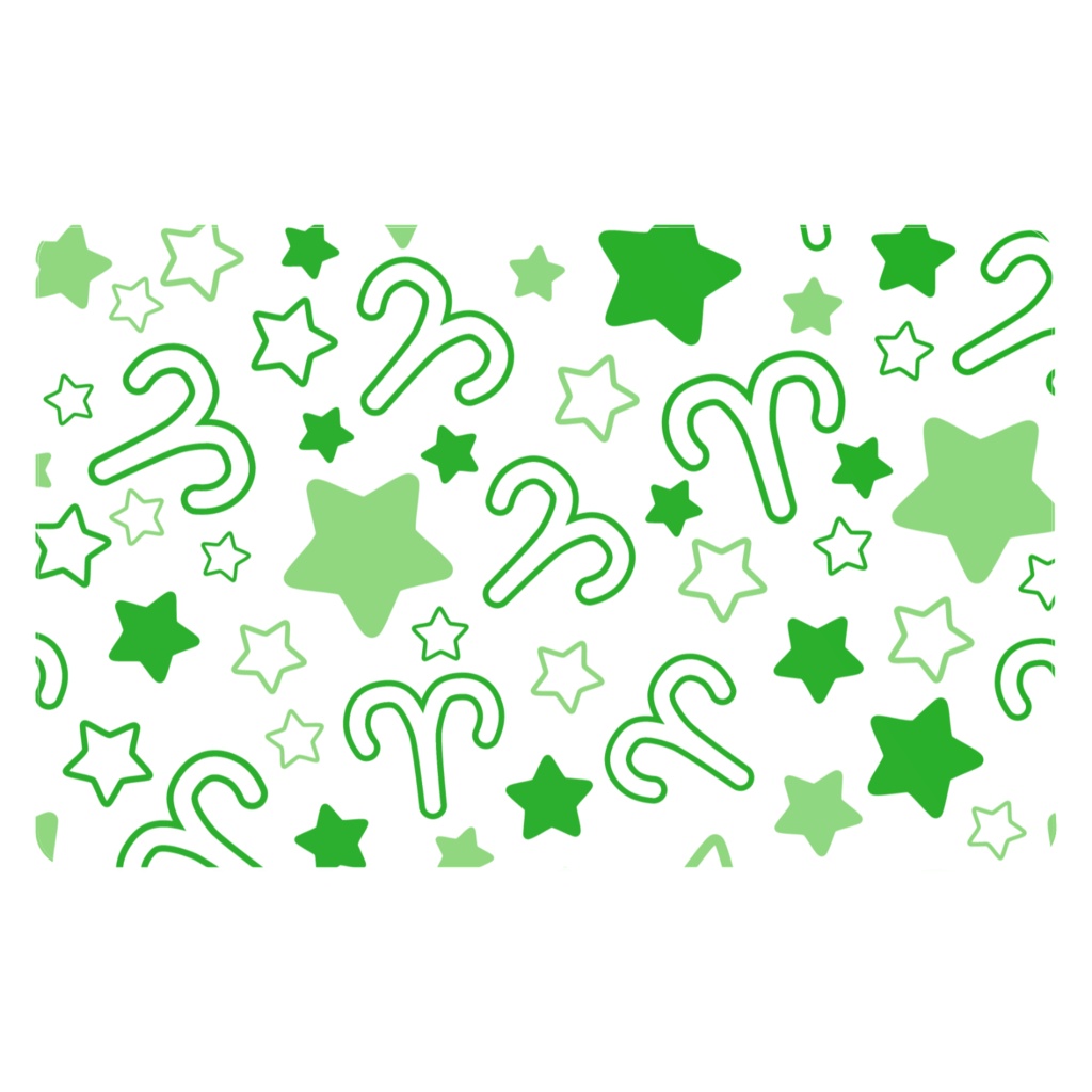 緑色のおひつじ座のICカードステッカー