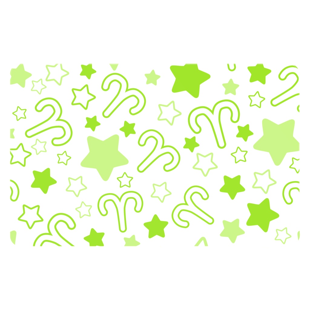 黄緑色のおひつじ座のICカードステッカー