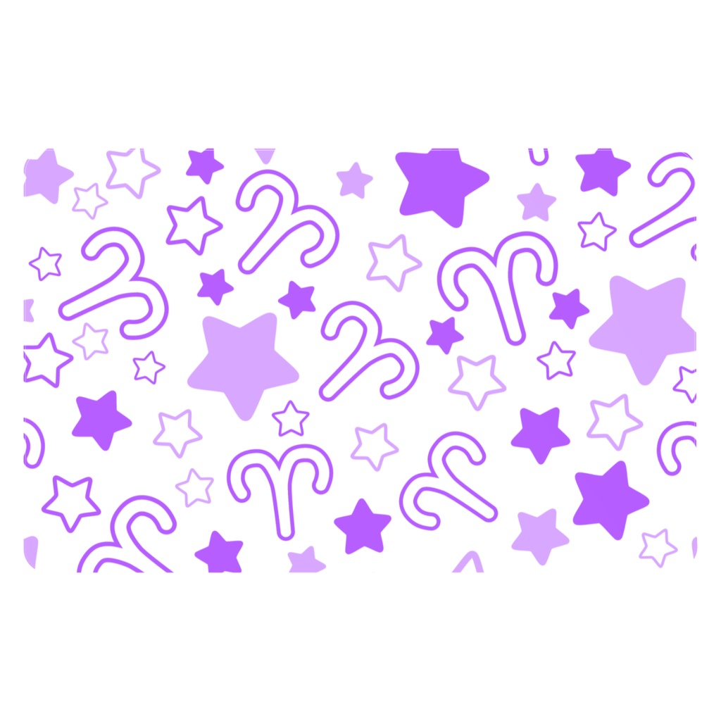 紫色のおひつじ座のICカードステッカー