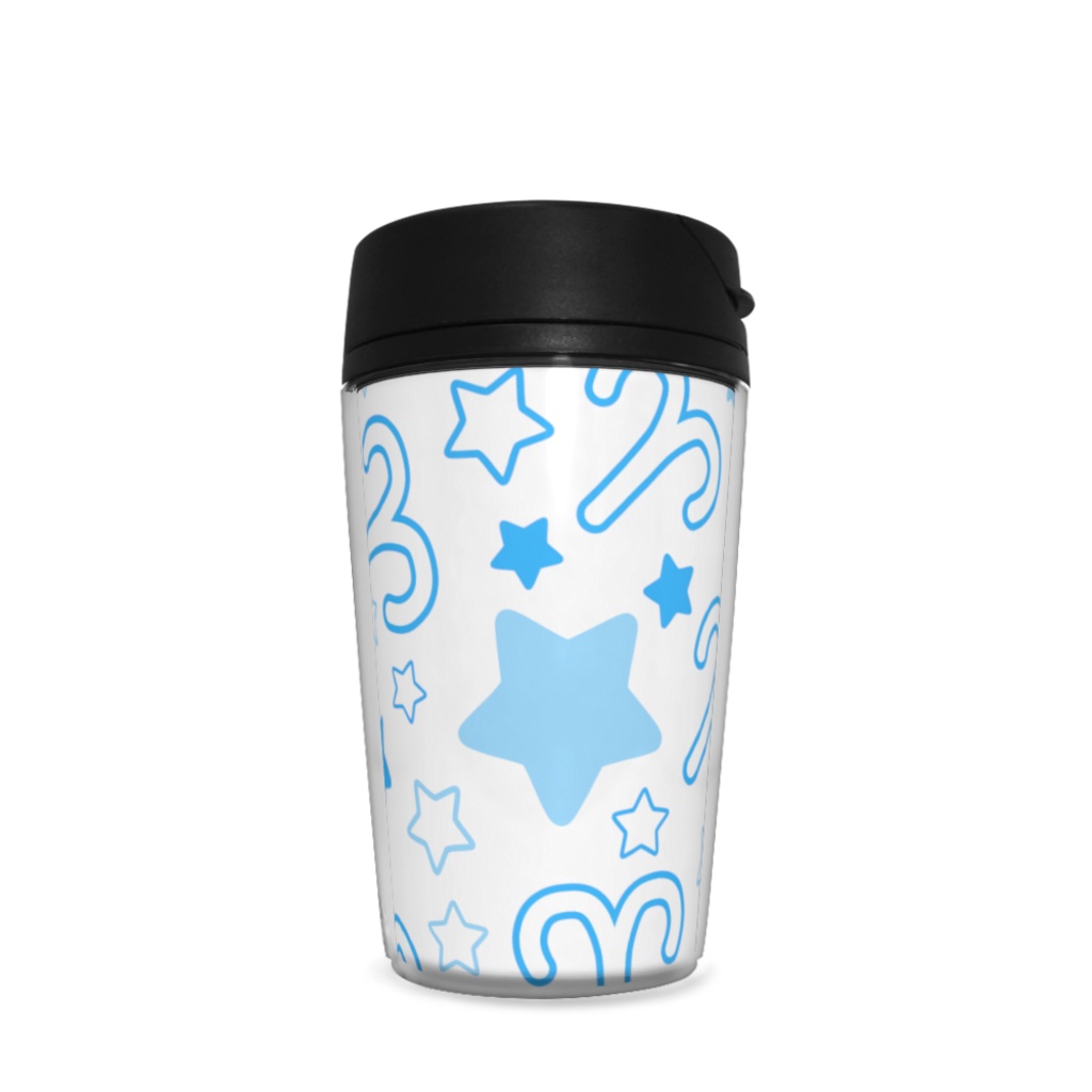 青色のおひつじ座のタンブラー