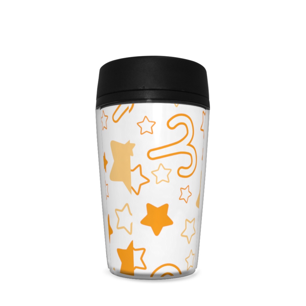 オレンジ色のおひつじ座のタンブラー