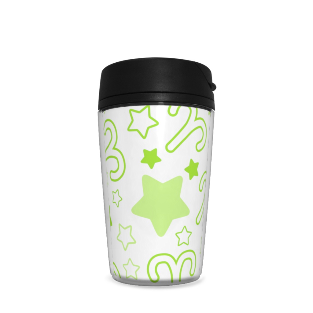 黄緑色のおひつじ座のタンブラー