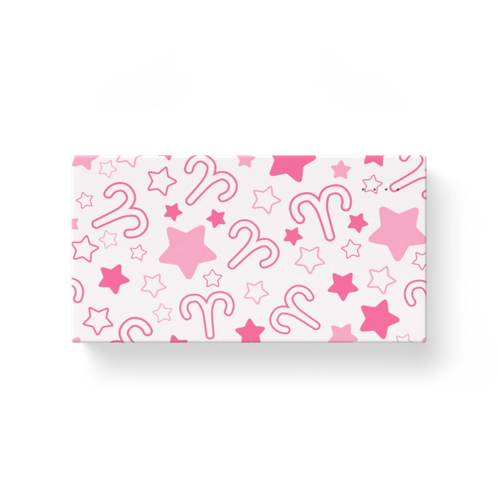 ピンク色のおひつじ座のモバイルバッテリー