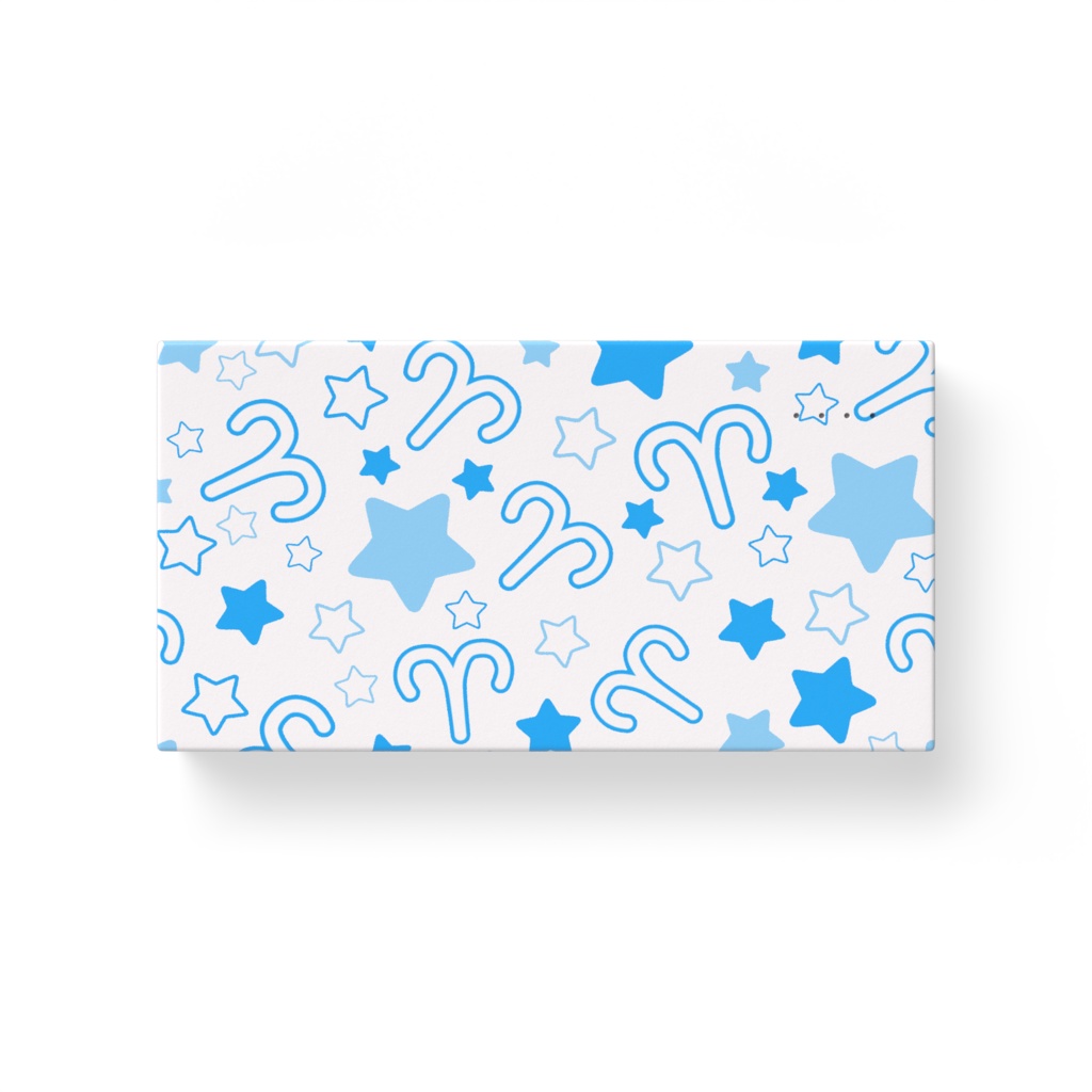 青色のおひつじ座のモバイルバッテリー