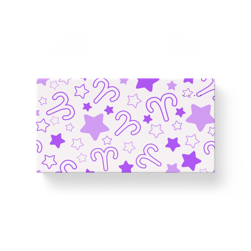 紫色のおひつじ座のモバイルバッテリー