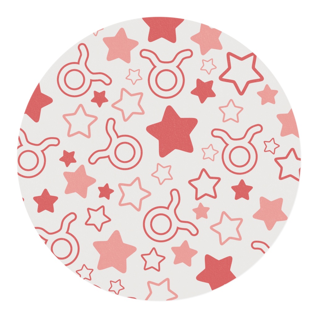 赤色のおうし座のマスキングテープ