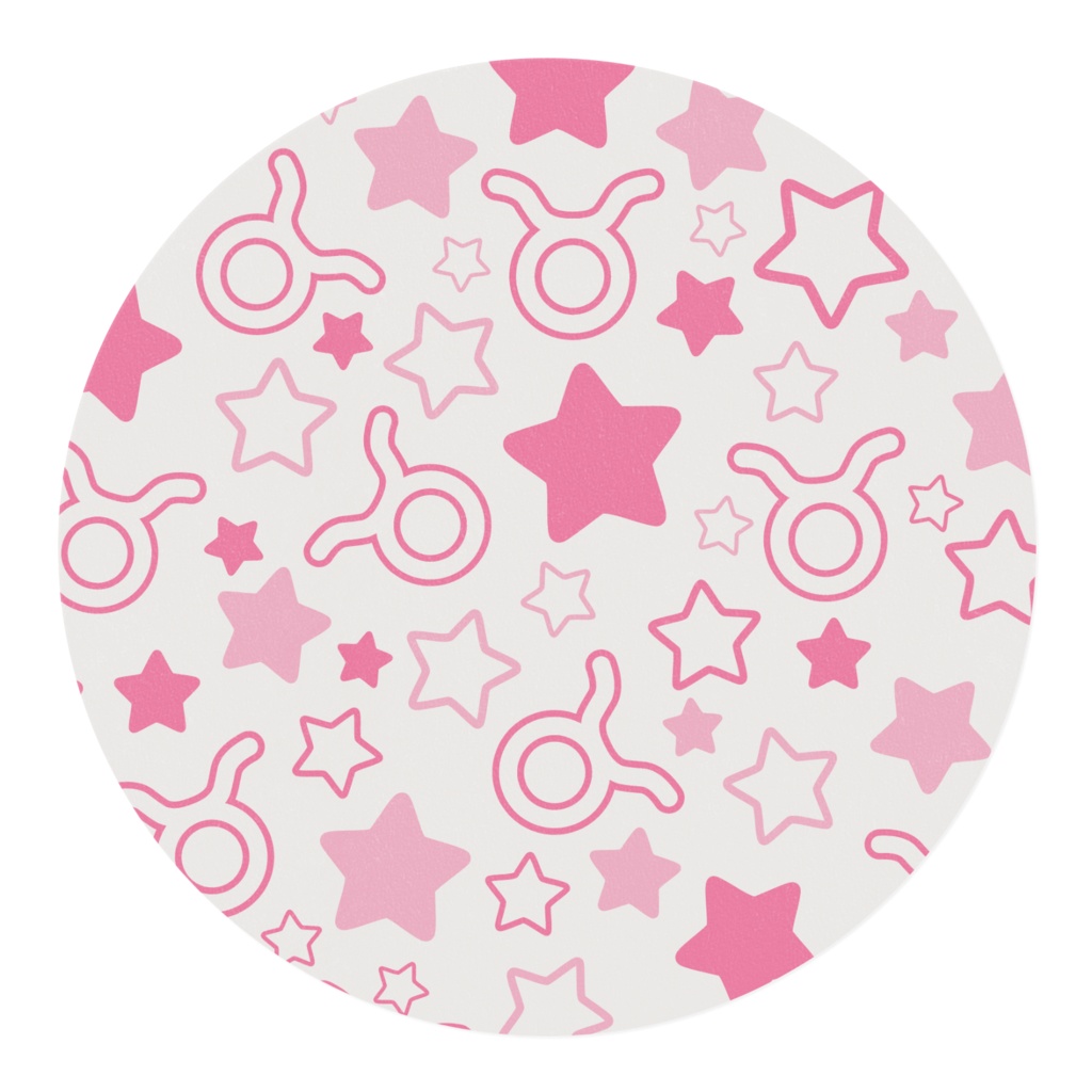 ピンク色のおうし座のマスキングテープ