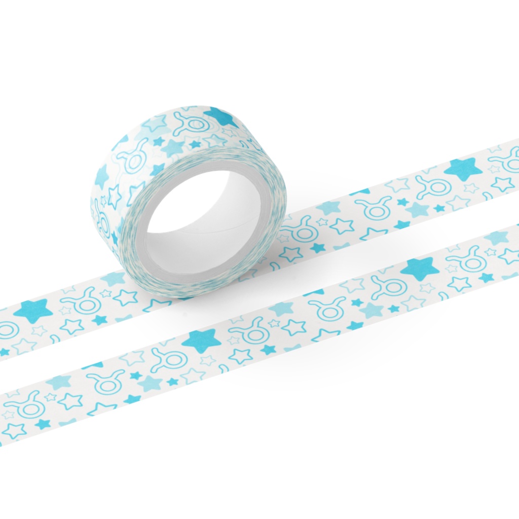 水色のおうし座のマスキングテープ