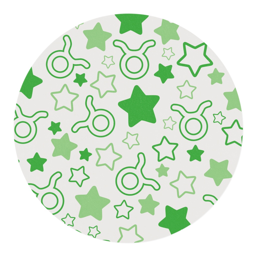 緑色のおうし座のマスキングテープ